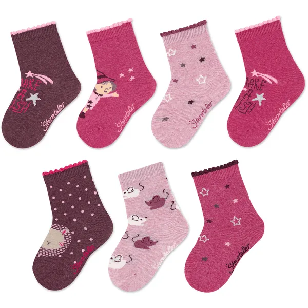 Sterntaler Sokken 7-pack roze 